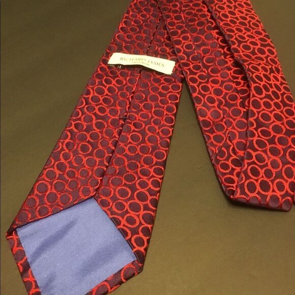 Richard James Men’s Tie 100% Silk Made in Italy - Picture 3 of 5